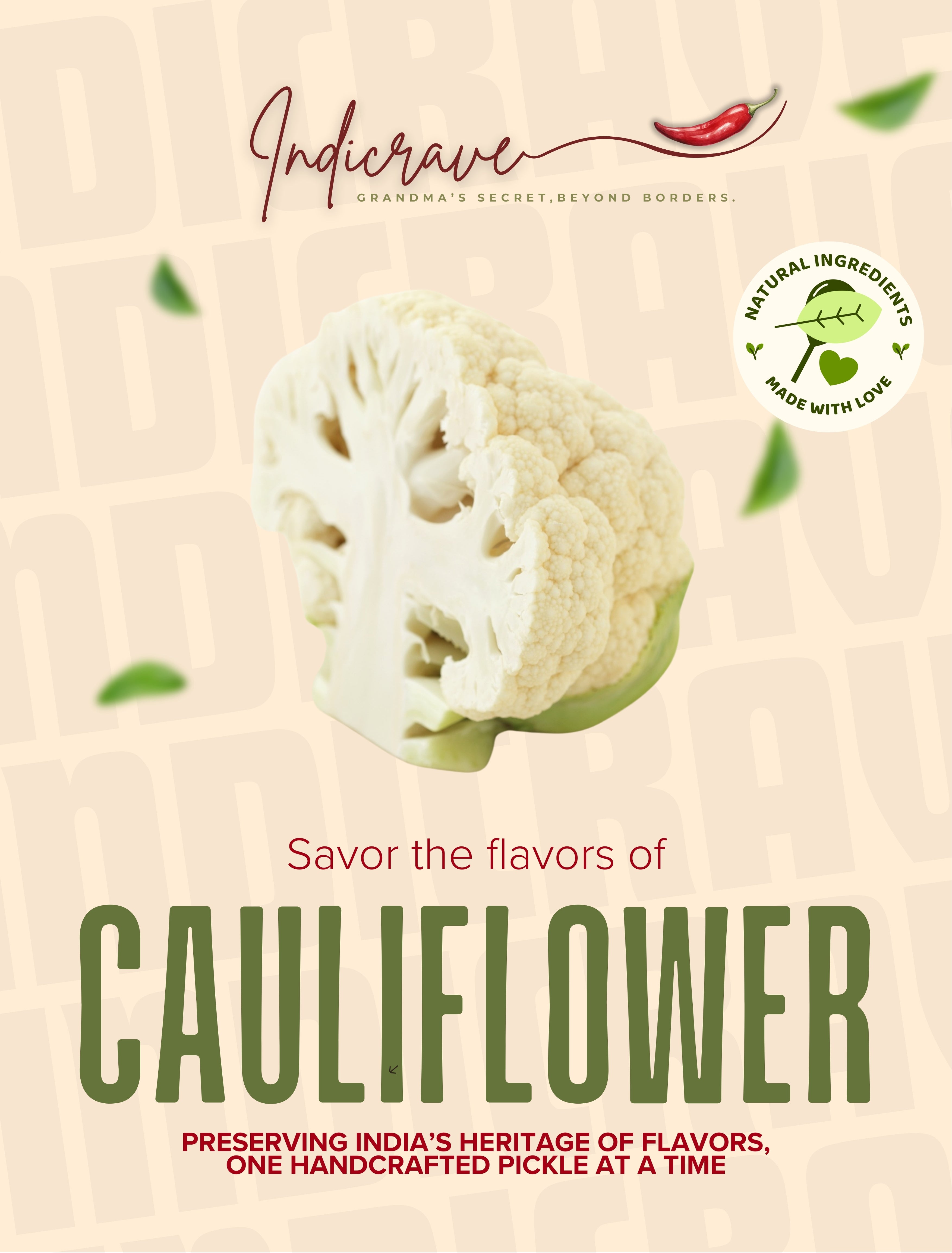 Indicrave Cauliflower Pickle – Crunchy, Tangy & Spiced to Perfection