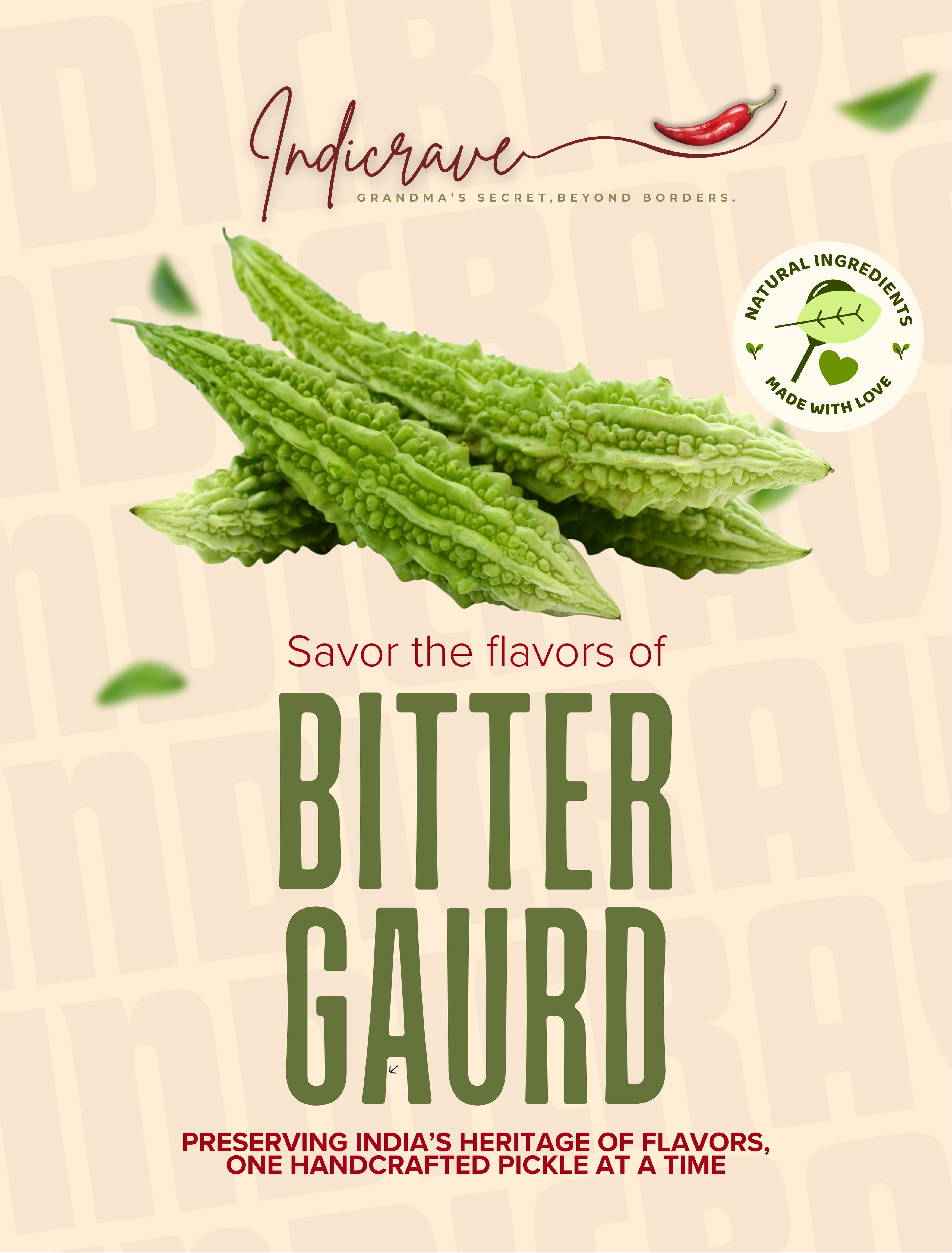 Indicrave Bitter Gourd Pickle – A Bold Twist of Tradition & Health