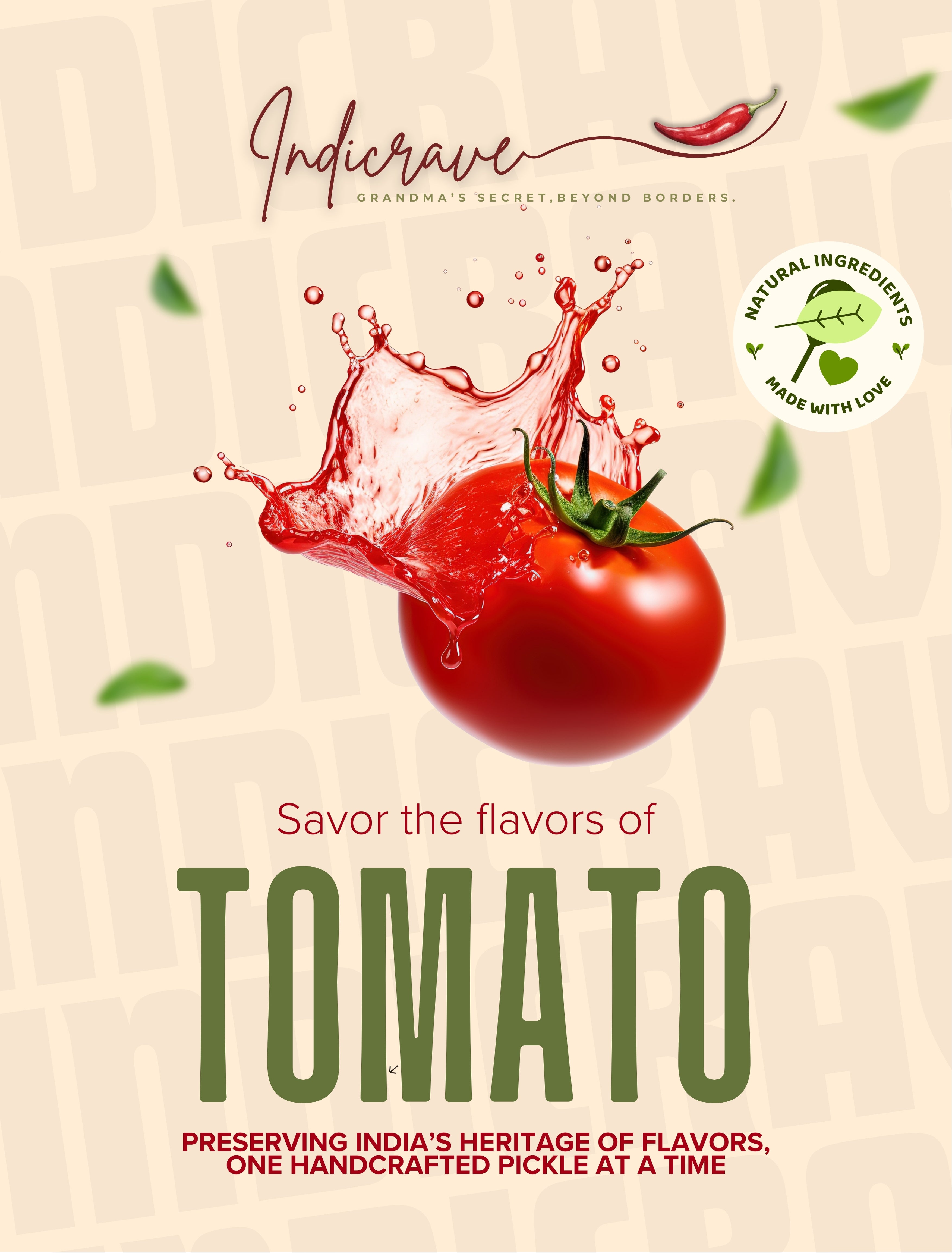Indicrave Tomato Pickle – Tangy Tradition, Timeless Taste
