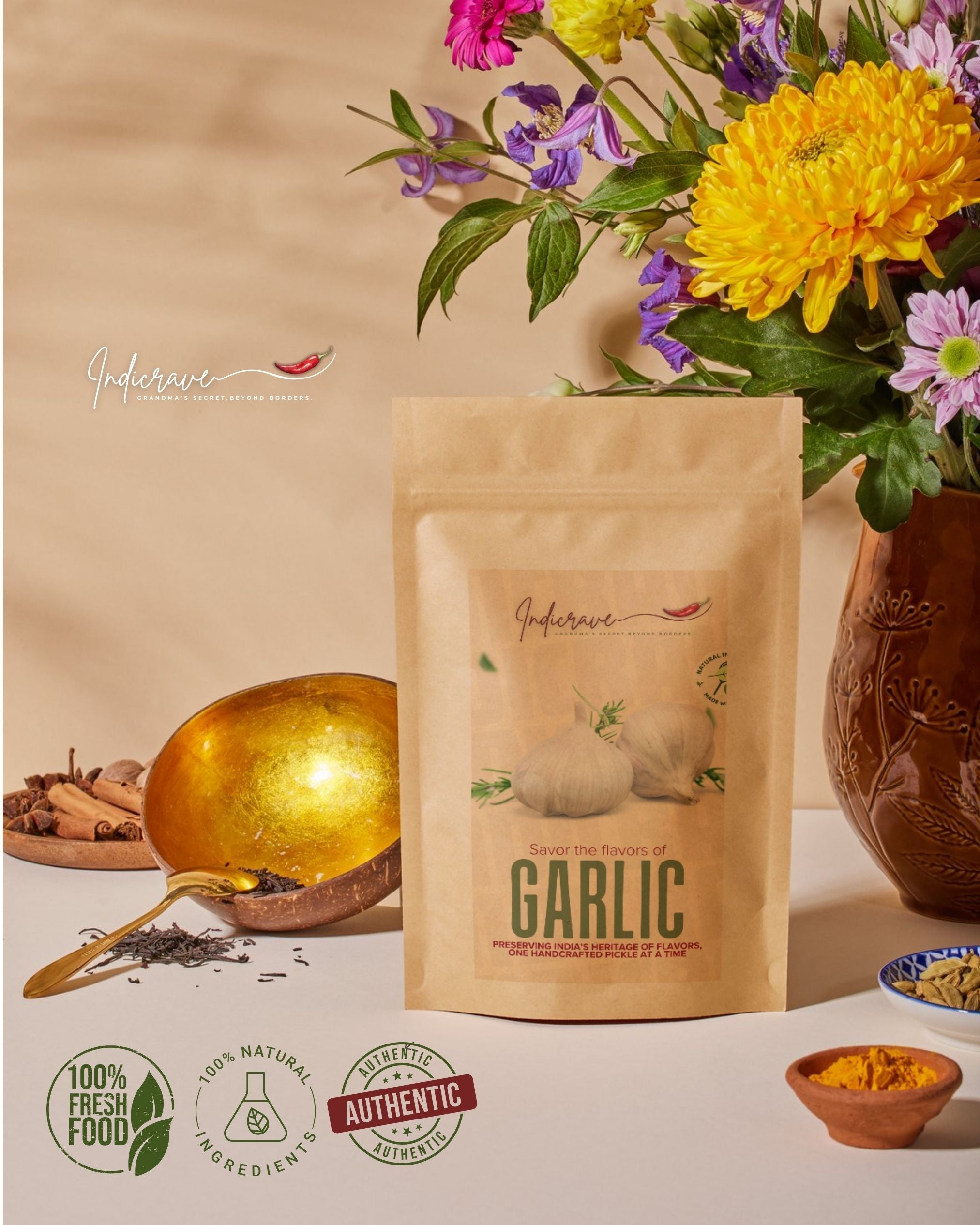 Indicrave Garlic Pickle – Bold, Zesty & Bursting with Flavor